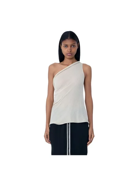 Bluzka Rick Owens asymetryczna beżowa