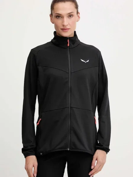 Salewa bluza outdoorowa Puez Cammino gładka czarny