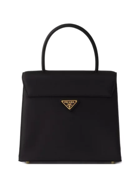 Сатенена чанта Prada черно