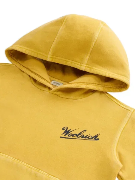 Bluza z kapturem dziecięca Woolrich żółta