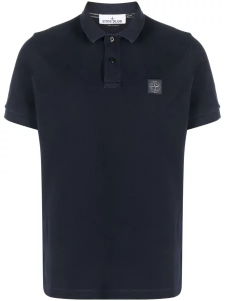 Polo Stone Island cu strasuri albastru