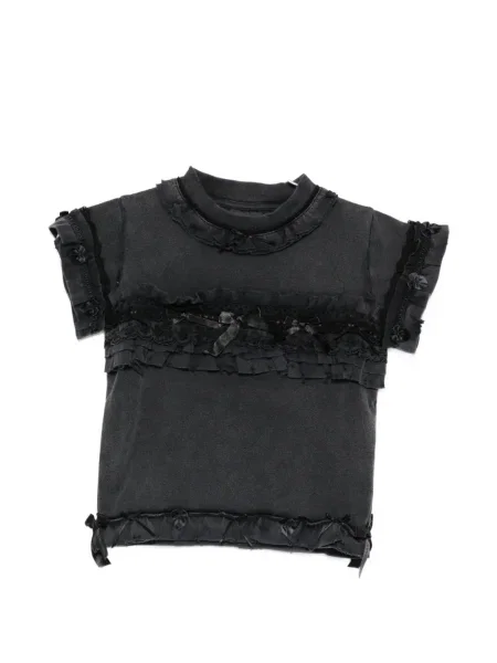 Tricou Balenciaga scurt negru