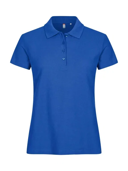 Clique Basic Polo z bawełny – Royal Blue dopasowany krój niebieska