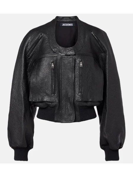 Geanta de piele Jacquemus negru