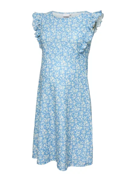 MAMALICIOUS Obleka MLEVELINE modra bela