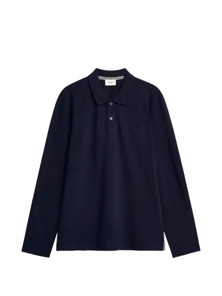 Lung tricou polo Pringle Of Scotland albastru