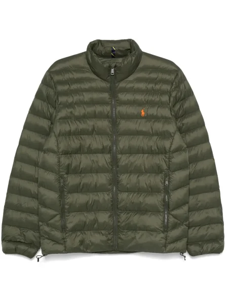 Iš natūralios odos mažas polo marškinėliai Polo Ralph Lauren dvieiliai juoda