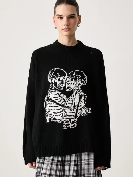 The Ragged Priest pulover pentru femei negru