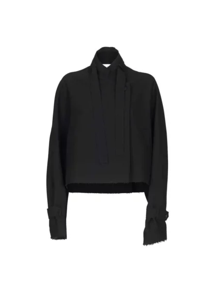 Kurtka Isabel Benenato wełniana czarna