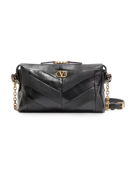Torebka crossbody Valentino Garavani skórzana czarna