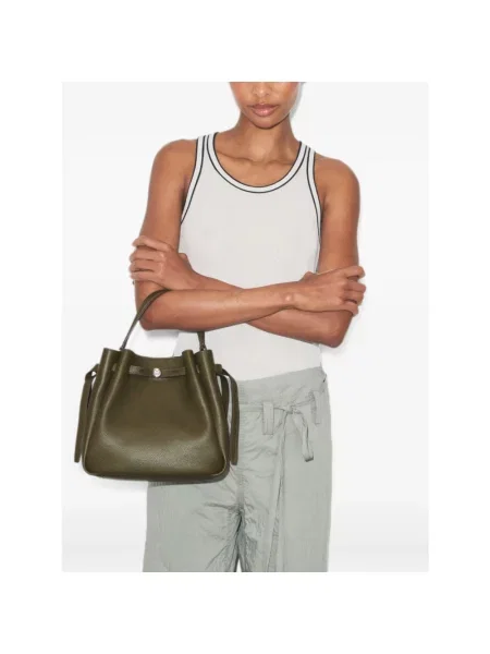 Tory Burch torebka tote skórzana Romy zielona