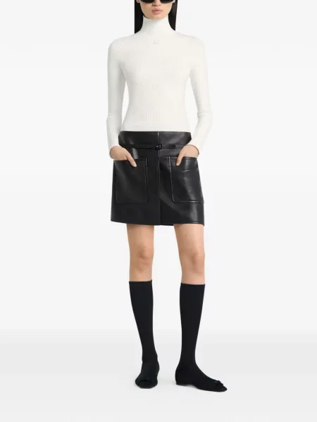 Haftowany golf top Courreges biały