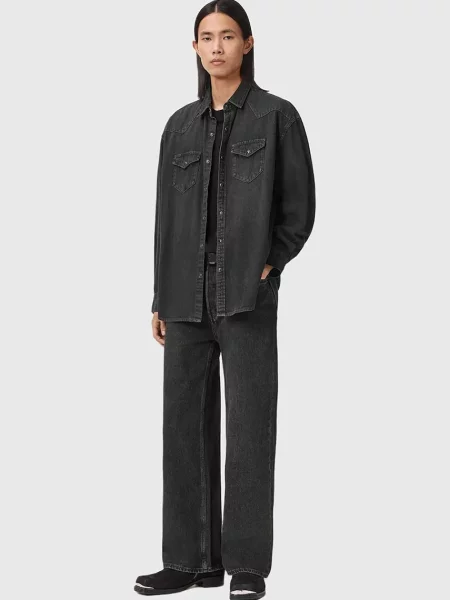 Джинсова сорочка AllSaints FENTON relaxed класичний комір