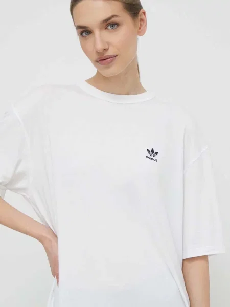ADIDAS ORIGINALS Tričko TREFOIL čierna / biela béžová