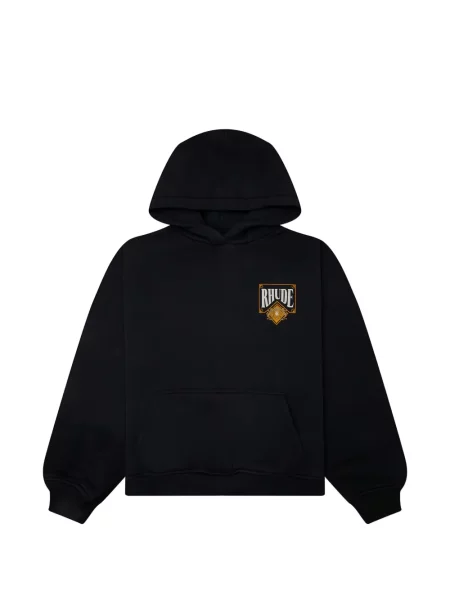 Hanorac cu glugă Rhude cu imagine negru