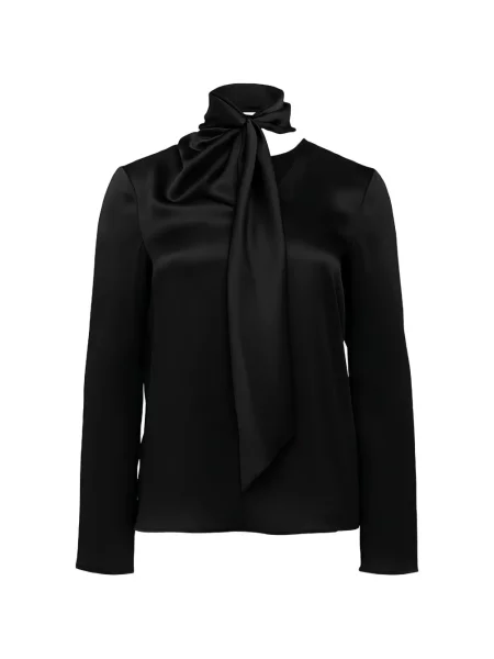 Bluză Alberta Ferretti din satin negru