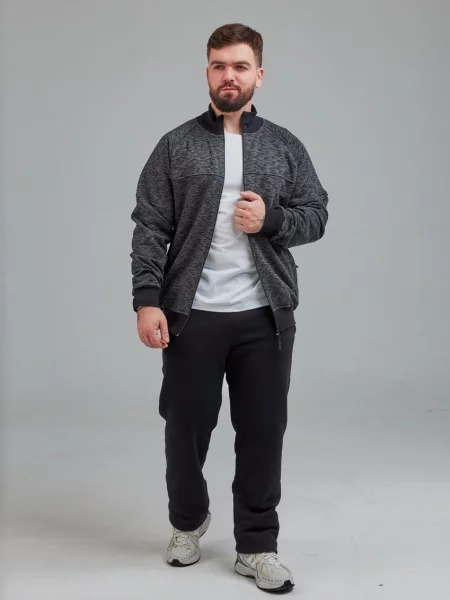 Меланжевый свитер Umon черный