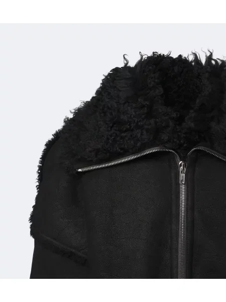 Decupat geanta de piele Rick Owens negru