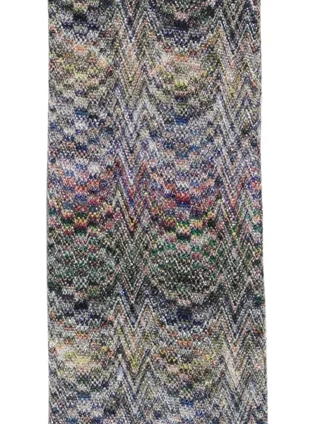 Fular Missoni cu franjuri gri