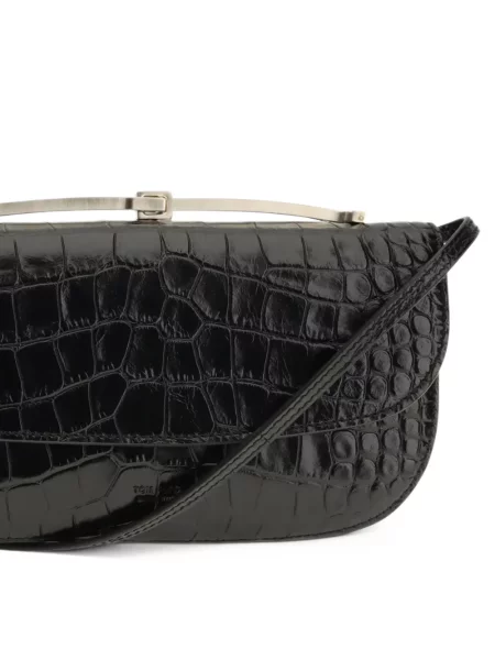 Geantă Tom Ford din piele cu imagine negru