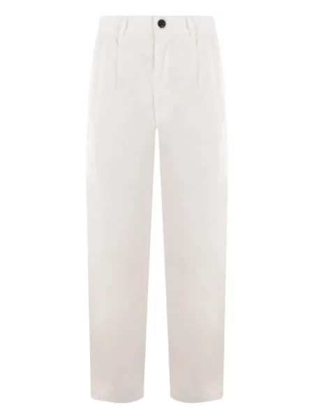 Pantaloni Mythinks plisate alb