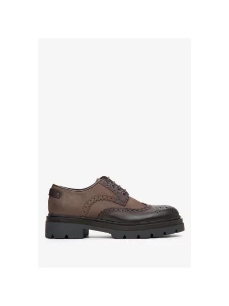 Кожаный броги Estro коричневый
