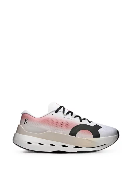 Sneakerși On cu șireturi din dantelă alb