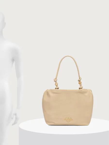 Кожаная сумка шоппер Love Moschino