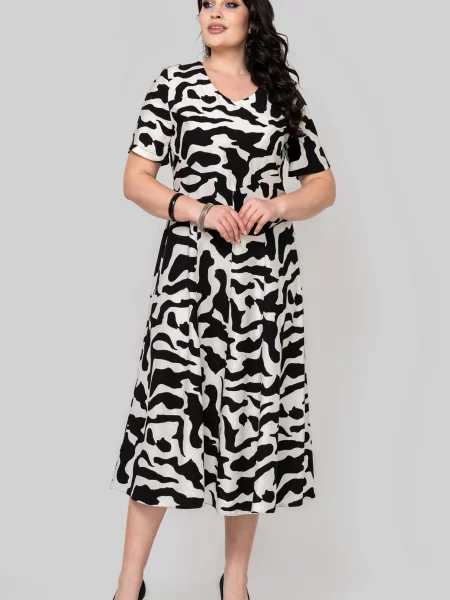 Лляна Сукня міді All Posa білий