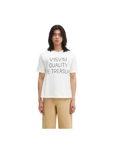 Visvim t-shirt JUMBO TEE S.S DMGD biała