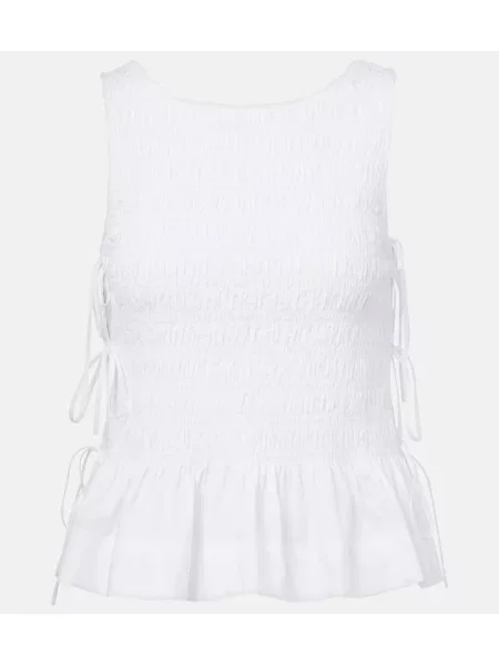 Top Ganni alb