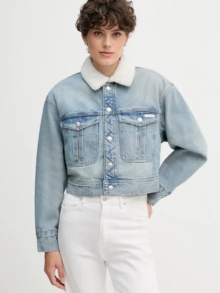 Jeans jakna Calvin Klein Jeans modra