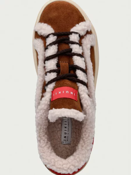 Inuikii Lila Shearling Lace Up кросівки замшеві