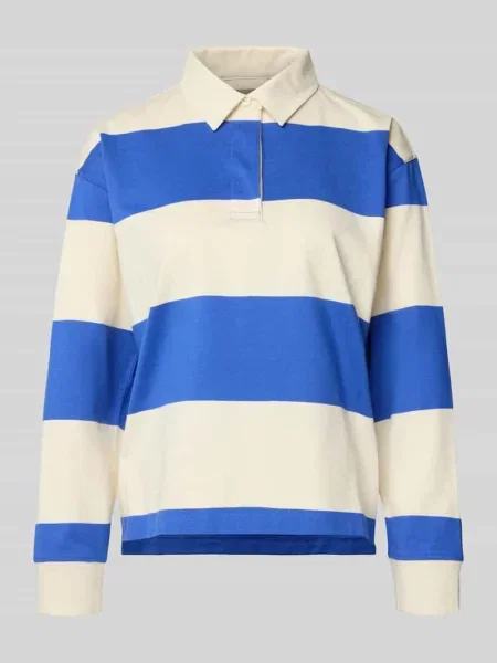 Koszulka polo o kroju regular fit z wyhaftowanym logo Gant niebieskie