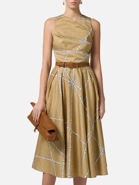 Сукня Elisabetta Franchi бежева