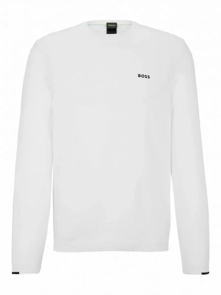 BOSS Pulover Ever-X negru alb