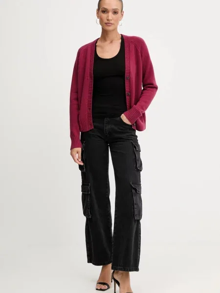 Кардиган з домішкою вовни Silvian Heach MATHIS червоний