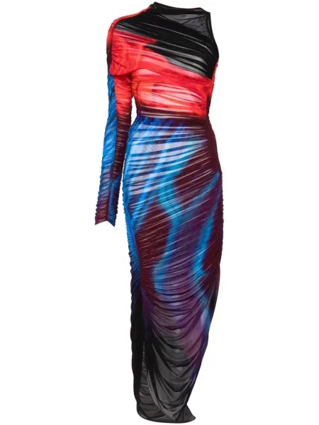 Костюм рокля Mugler синьо