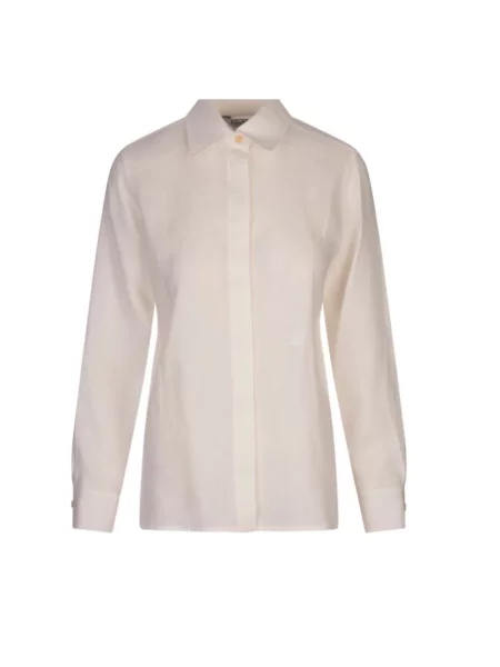 Lniana koszula Max Mara biała