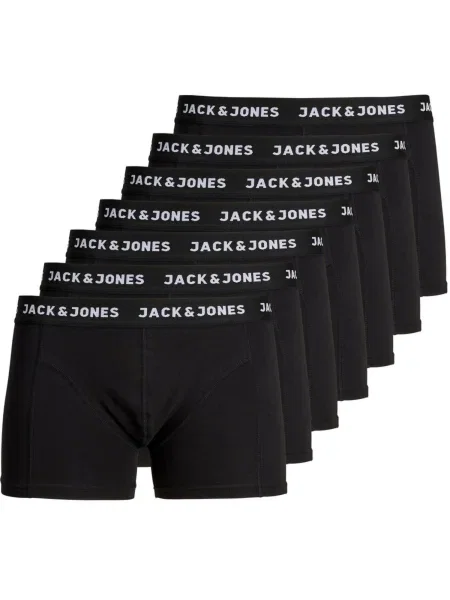 JACK & JONES Boxeri Huey negru alb