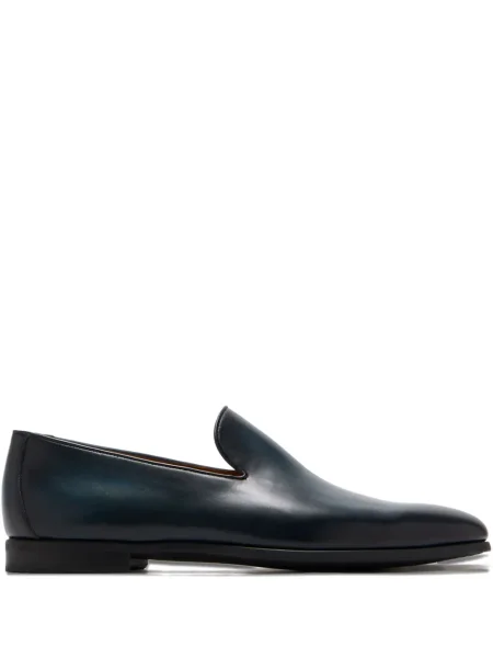 Pantofi loafer Magnanni din piele slip-on albastru