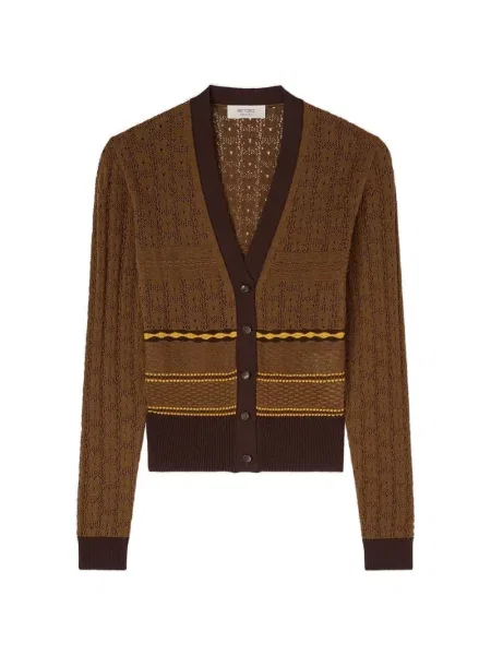 Cardigan Retori tricotate maro