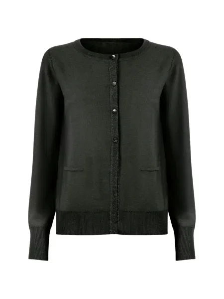 Cardigan Wolford din lână merinos negru