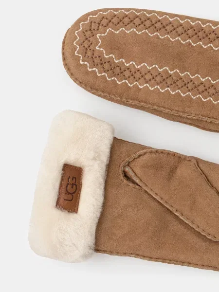 Замшеві рукавички UGG коричневий