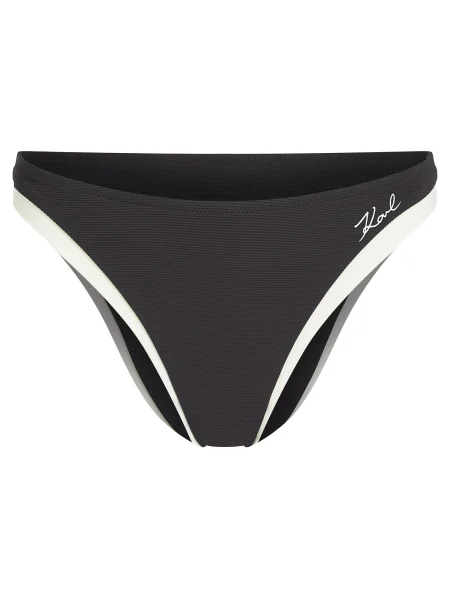 Karl Lagerfeld Bikini hlačke / off-bela črna