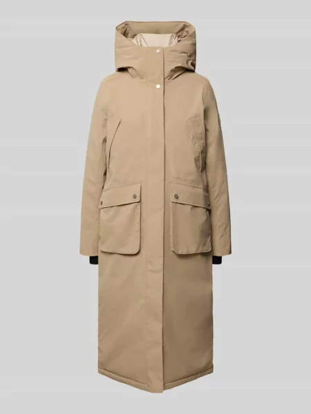Parka o kroju regular fit z kapturem model Melody' Didriksons beżowa