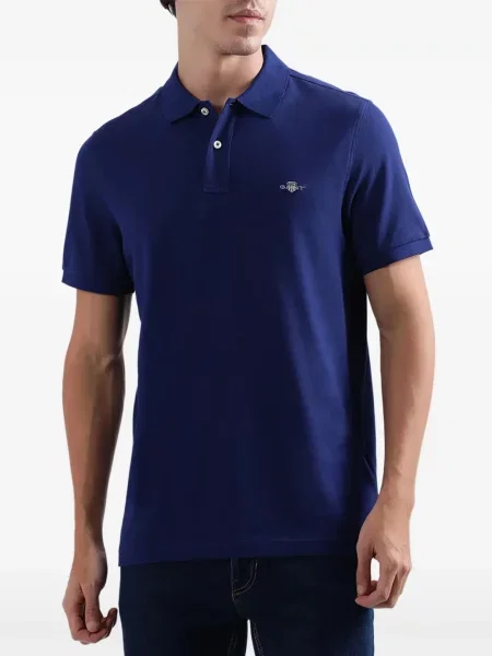 Polo Gant με κέντημα μπλε