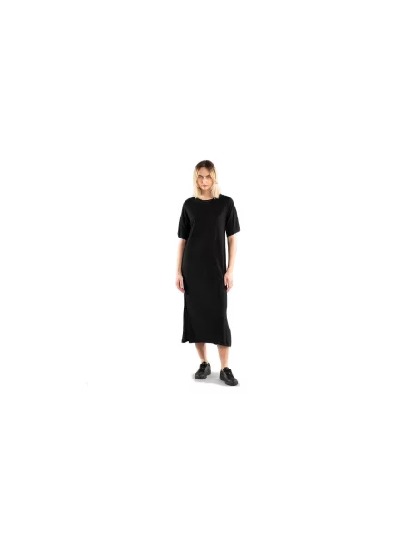 Dedicated Long T-shirt Dress Ronneby Black Kobiety Sukienka Dedicated Size: S czarny