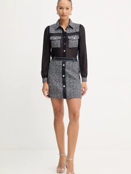 Спідниця Morgan mini розкльошена JOSCAR синій