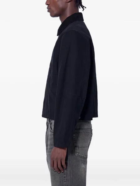 Manšestrová s límcem bunda Vetements černá